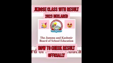 jkbose class 10th result 2023 declared 🤩🥳|| jkbose 10th result 2023 released🤠#jkbose#class10#result