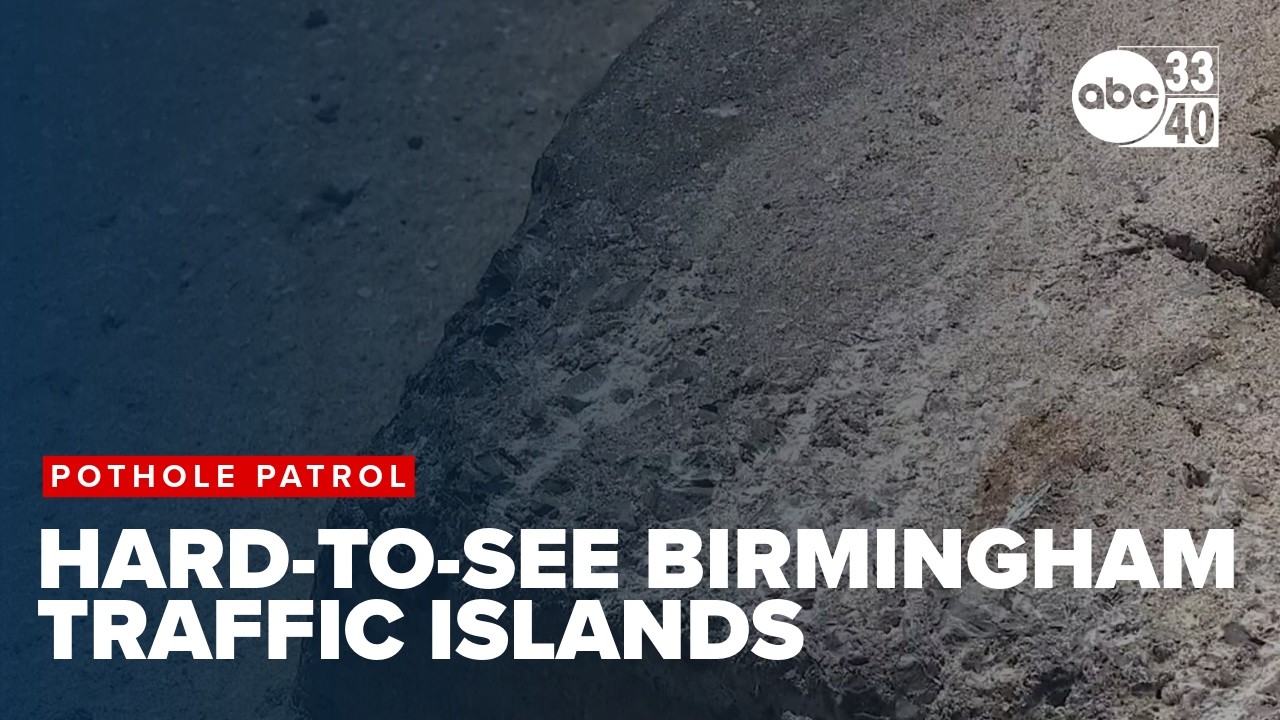 Pothole Patrol: Hard-to-See Birmingham Traffic Islands - YouTube