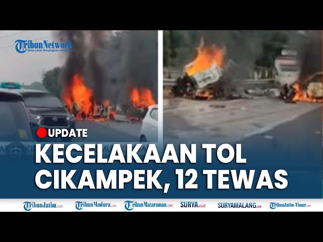 🔴KECELAKAAN MAUT KM 58 Tol Jakarta-Cikampek, 12 Orang Dikabarkan Tewas class=