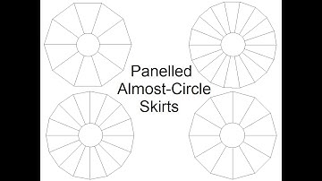 Panelled Almost-Circle Skirts