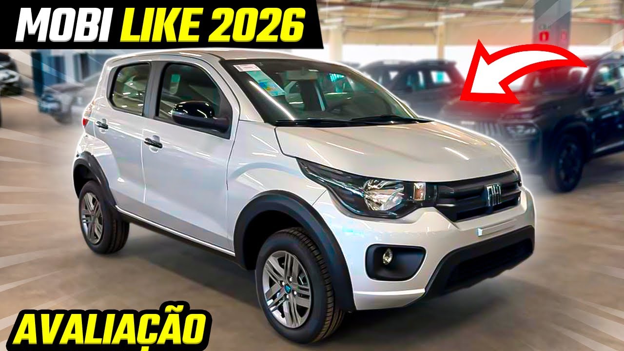 Avaliação Novo Fiat Mobi Like 2026 Chega Mais Completo!