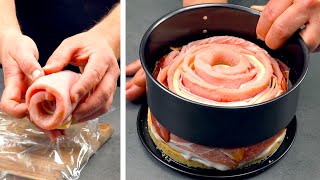 Самый Вкусный РУЛЕТ ИЗ СВИНИНЫ с Начинкой Готовлю в ФОРМЕ для ТОРТА