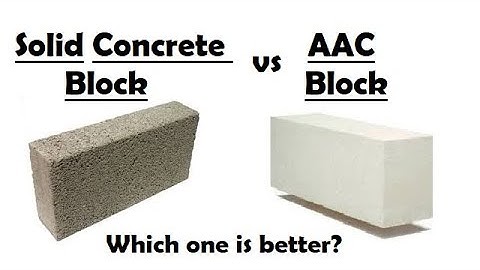 Difference Between AAC Blocks and Solid Concrete Blocks