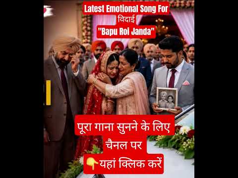 Bapu Roi janda latest punjabi song for vidaai doli of girl on marriage #punjabi #trendingshorts #yt