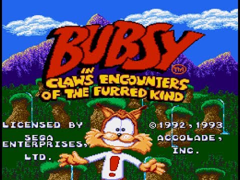 Bubsy in Claws Encounters of the Furred Kind (Mega Drive/Genesis) playthrough ~Longplay~