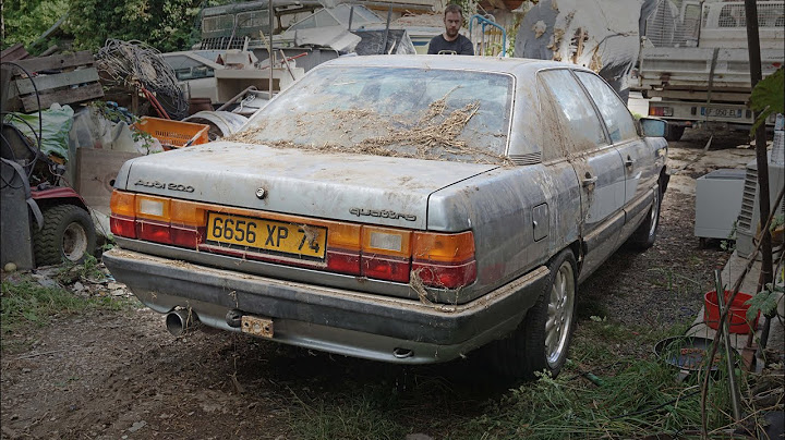 Audi abandonnée pendant 15 ans : 40 minutes de restauration