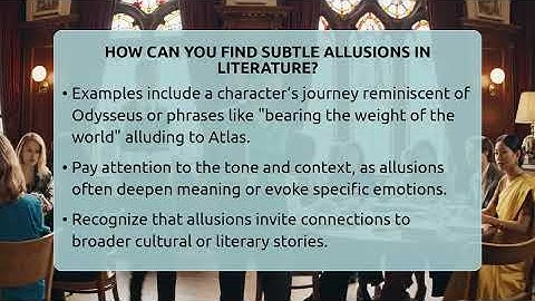 How Can You Find Subtle Allusions In Literature? - The Prose Path