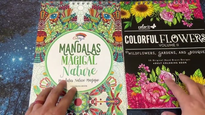 Mandala Adult Coloring Books By Colorya - Mandalas Magical Nature