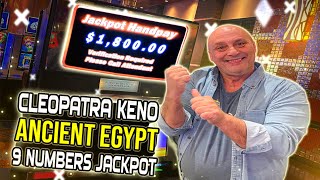 Cleopatra Keno Ancient Egypt 9 Numbers Jackpot