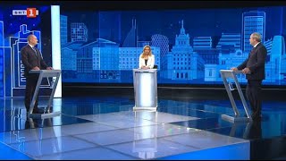 Президентският дебат Румен Радев - Анастас Герджиков - 18.11.2021 по БНТ