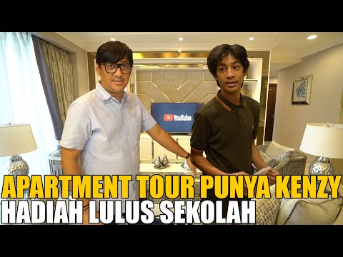 TOUR APARTMENT BARU KENZY.. HADIAH LULUS SEKOLAH DASAR, MEWAH