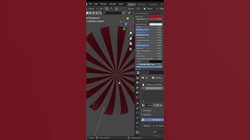 Behind the scenes, creating a Candy Cane in Blender #Shorts