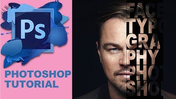 How to Create Half Face Typography I Text Portrait Tutorial Photoshop