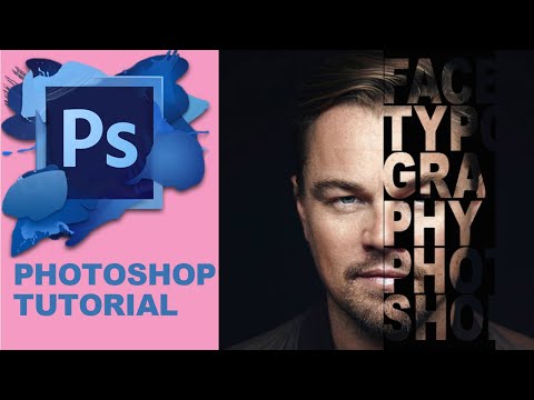 How to Create Half Face Typography I Text Portrait Tutorial Photoshop