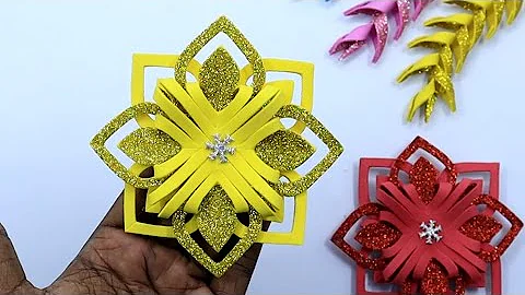 EVA Foam Snowflake ❄️ Glitter Foam Sheet Snowflakes ❄️ DIY Christmas Decorations
