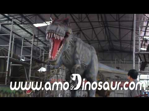 Www.Amodinosaur.Com - Гигантский Робот Динозавров T Rex Для Динозавров Саду