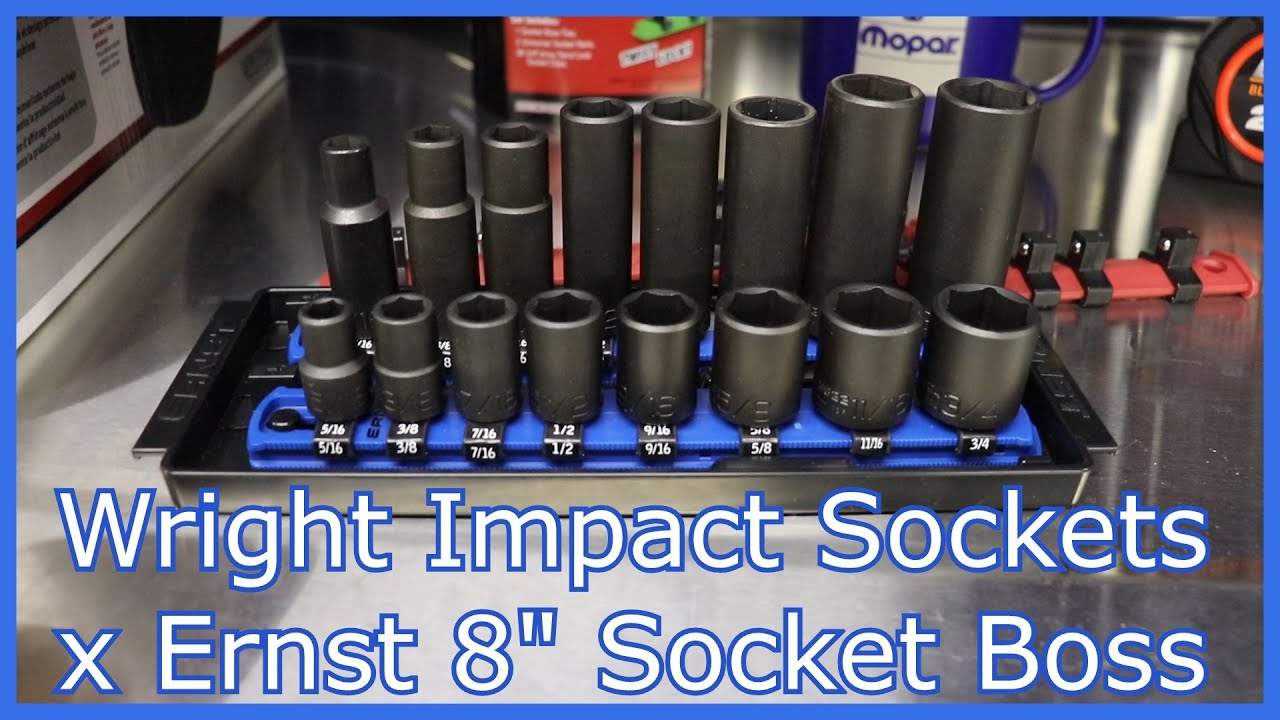 Набор ударных торцевых головок Wright с приводом 3/8
