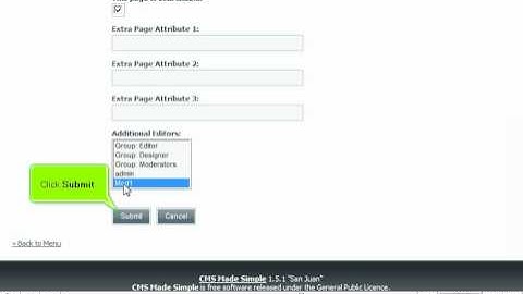 How to add a page editor in CMS Made Simple - CMS Tutorials