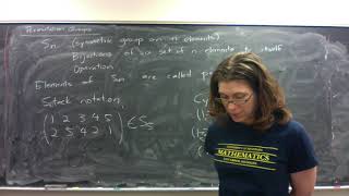 Minilecture: Permutation Groups