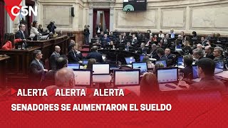 LOS SENADORES VOTARON un AUMENTO de SUELDO a MANO ALZADA