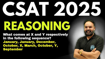 What comes at X and Y respectively in the following sequence? January, January, December | CSAT-2025