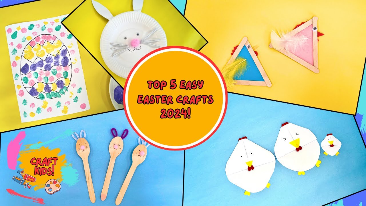 5 super easy 5 minute crafts for kids no mess youtube