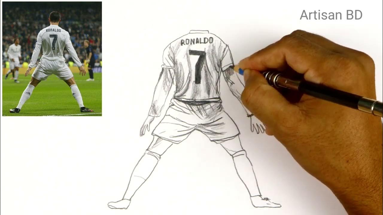 How to Draw Cristiano Ronaldo / Cr7 From Qatar World Cup 2022 ...