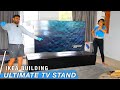 Its too big   ultimate modular tv entertainment stand build  ikea hack