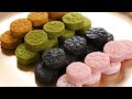 Korean traditional pressed cookies (Dasik: 다식)