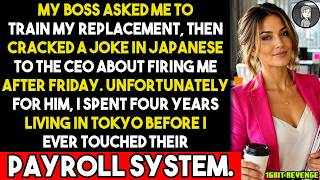 My boss asked me to TRAIN my replacement, then joked to the CEO about FIRING me.