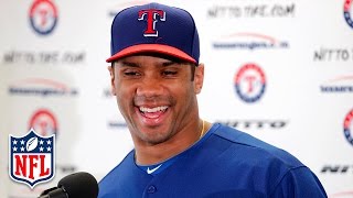 Top 5 Current NFL Players Drafted by MLB | NFL Now