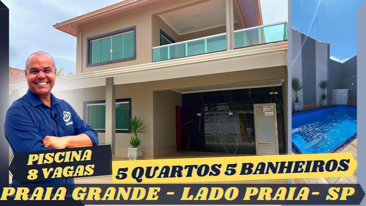 [VENDIDA]CASA ISOLADA COM 5 QUARTOS 5 BANHEIROS 8 VAGAS e PISCINA NA PRAIA GRANDE