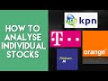How to PICK INDIVIDUAL STOCKS *Detailed Analysis* Orange, Telefonica, KPN📱| Millennials With Money