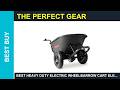 Best Heavy Duty Electric Wheelbarrow Cart Electric Powered Wheelbarrow 350 LBS Capacity and