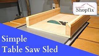 How To Build A Table Saw Crosscut Jig
