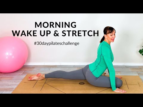 Morning Wake Up and Stretch | Pilates for Painful Muscles |  #30daypilateschallenge