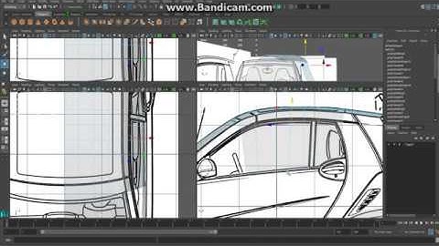car modeling in maya pt 4 | autodesk maya modeling tutorials