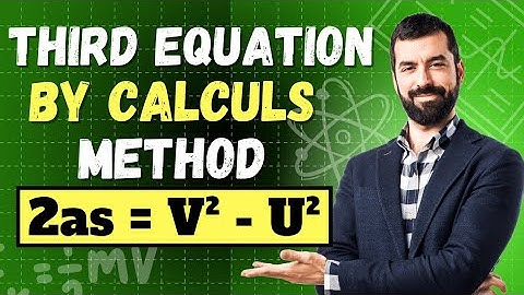 how to derive equation of motion by calculus method | Derivation of 3rd equation of motion