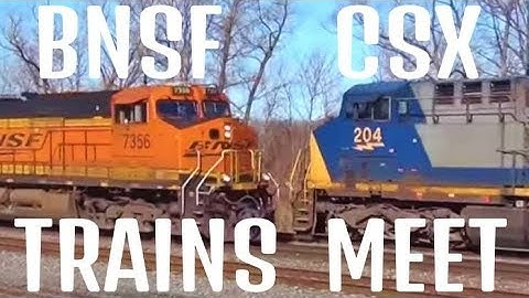 BNSF Train Meets CSX Train Head On
