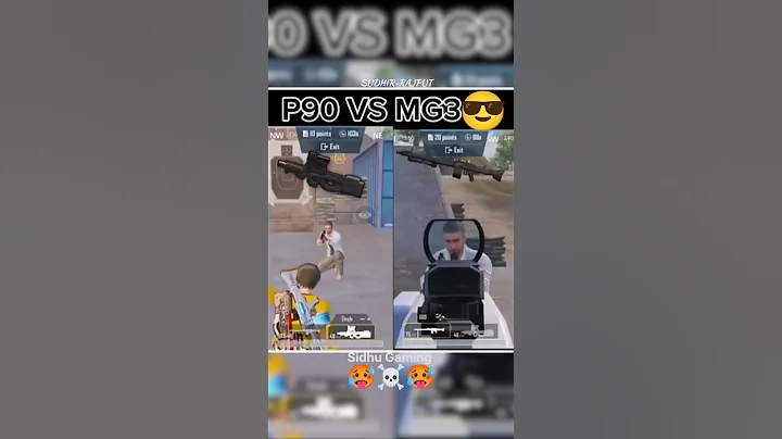 P90 VS MG3 😱 #bgmi #pubgmobile #pubg #shortsfeed #shorts