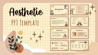 Aesthetic PPT #11 | Animated Slide Easy Simple [ FREE TEMPLATE ]