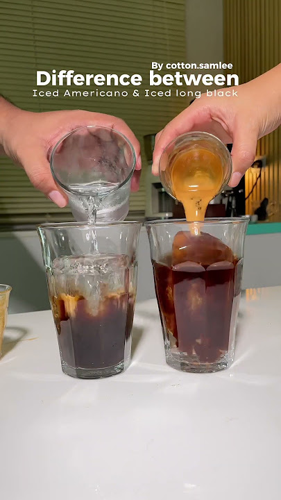 Difference between Americano & Long blacks