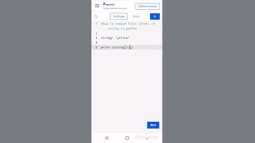 One line code to remove first letter of string in python  🐍🔥#shorts #python