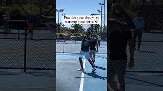 Nick Kyrgios practicing his throwing before serving  #NickKyrgios #Kyrgios #TennisTip