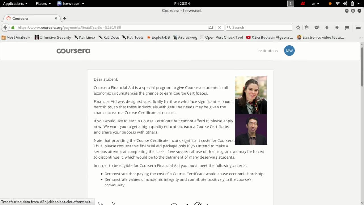 coursera certificate