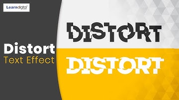 How to Distort Text Without Rasterizing in photoshop | Distort Rasterizing Learn Digital Academy