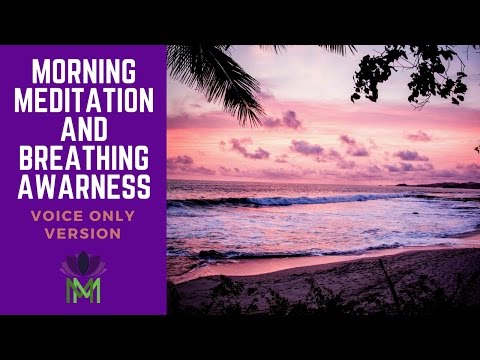 Morning Meditation and Breath Awareness Practice with Voice Only