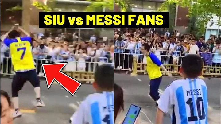 Chinese fan doing Ronaldo's siu celebration in front of Messi fans as Argentina vs Australia - DayDayNews