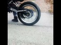 Yamaha DT50 burnout