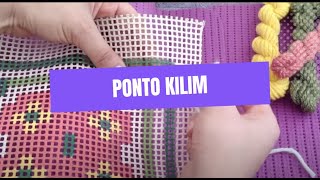Tapeçaria/Tapestry - Como bordar - How to embroider - Ponto/Stitch Kilim - Learn to embroider